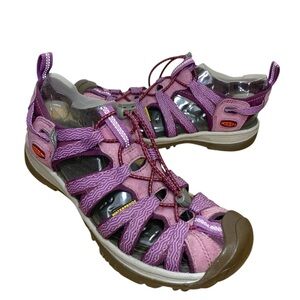 KEEN Wisper Purple Waterproof Hiking Sandals 9 Light Trail Shoes Gorp Minimalist